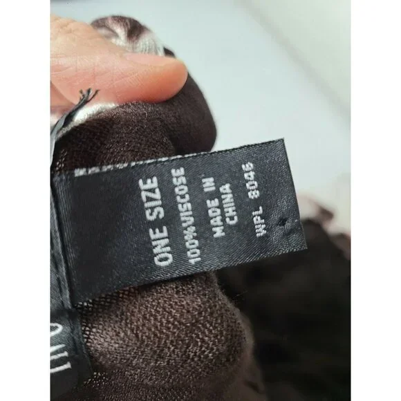 Inc International Concepts WoTie Dye Sequined Infinity Scarf Wrap Brown One Size - Picture 4 of 5